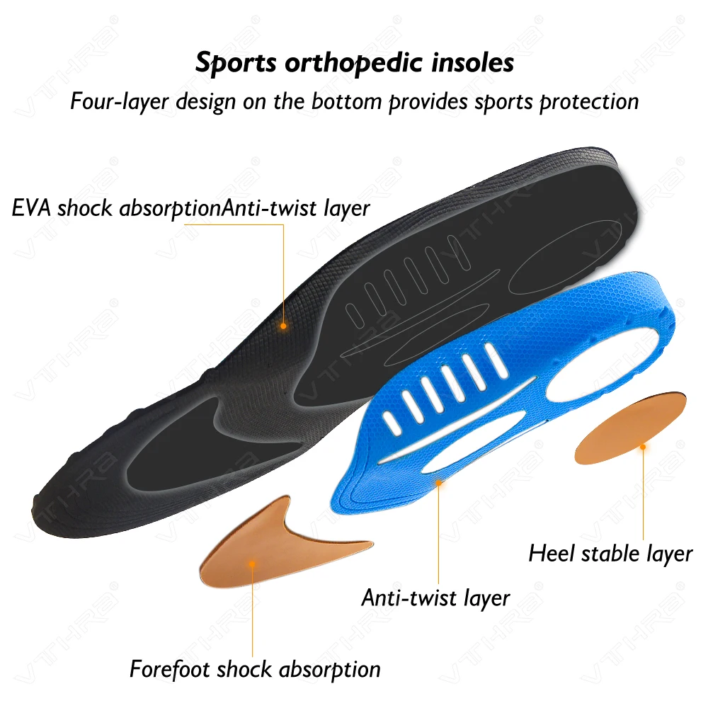 Semelles intérieures Orth4WD Valgus pour hommes et femmes, coussinets de course pour pied plat, chaussures de soutien, fasciite plantaire, accessoires d'insertion