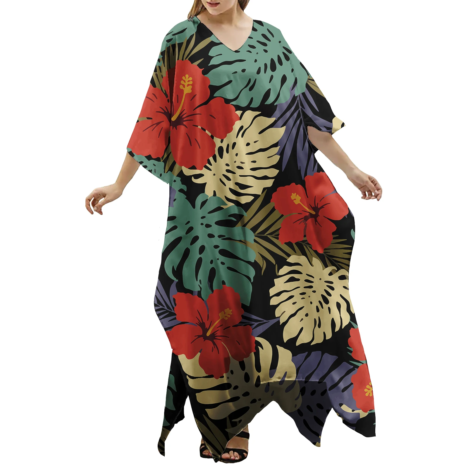 Samoan Puletasi Eleganckie sukienki Island Maxi Sukienka wakacyjna Polinezyjskie plemienne sukienki Kaftan Niestandardowe ubrania damskie Plus Size