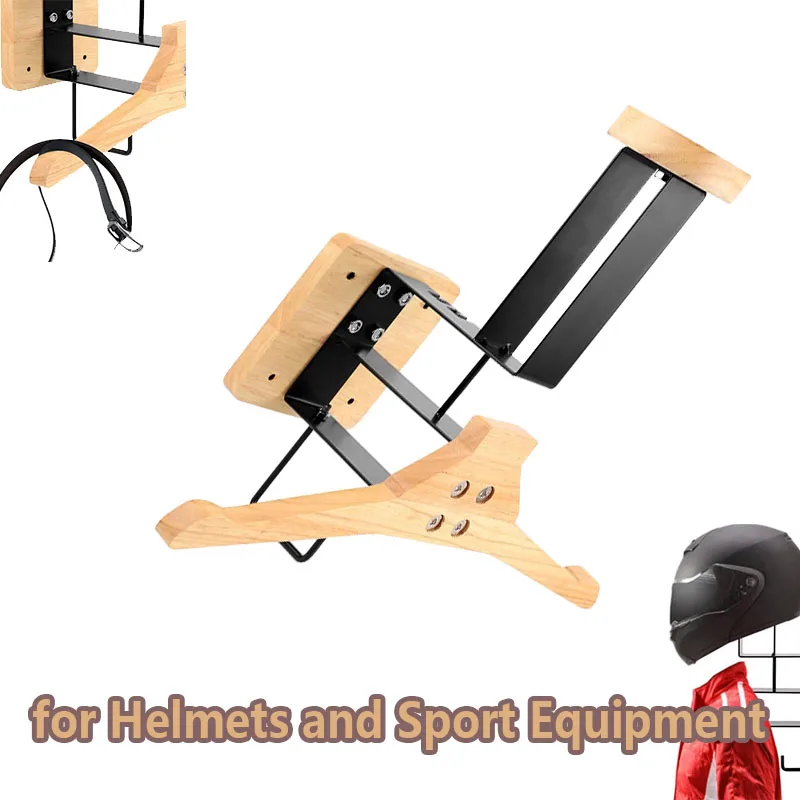 Wood Motorcycle Helmet Holder  - Motorcycle Gear Hanger のレビューと価格
