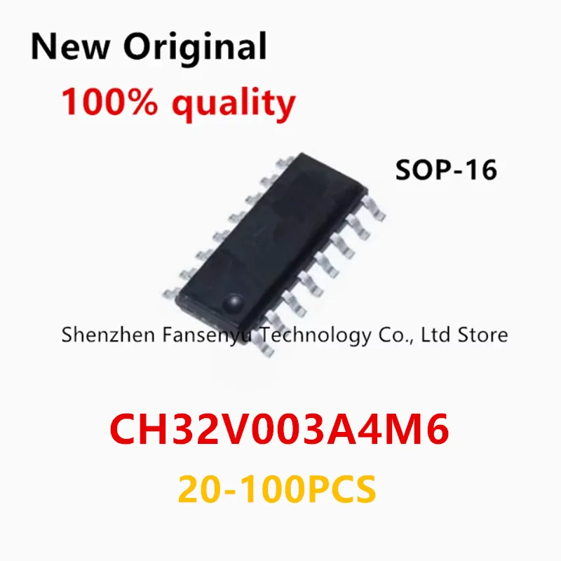 (20-100piece) 100% New  CH32V003A4M6 CH32V003 A4M6 CH32V SOP16 In Stock Wholesale