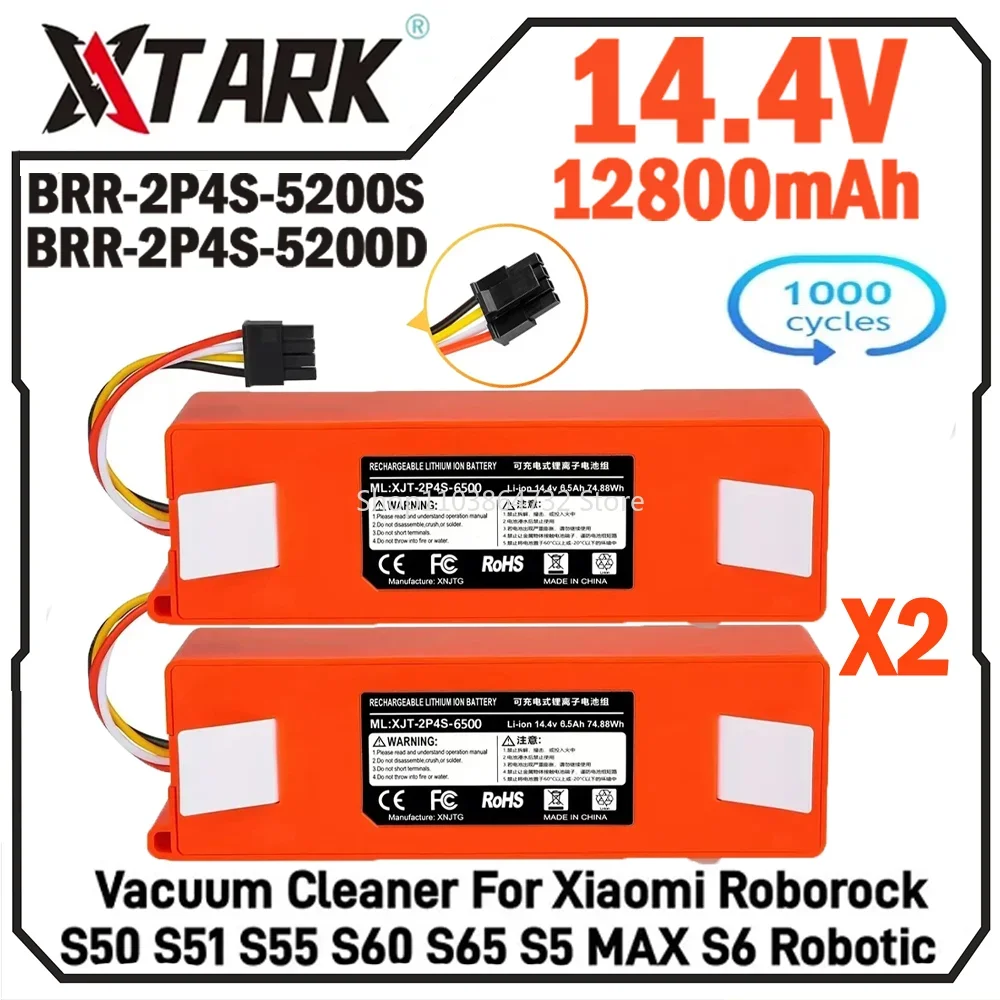 

Robot Vacuum Cleaner Battery For Xiaomi 1s Brr 2p4s 5200d Roborock S5 H6 Battery Replacement Batteries For Roborock S50