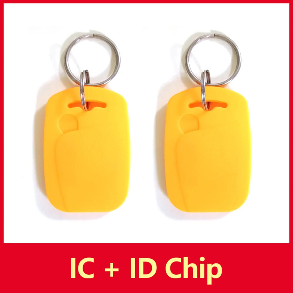 5pc/Lot Dual Chip 125KHZ+ 13.56MHZ Composite Key Tags Keyfob Clone Copy Token Keychain
