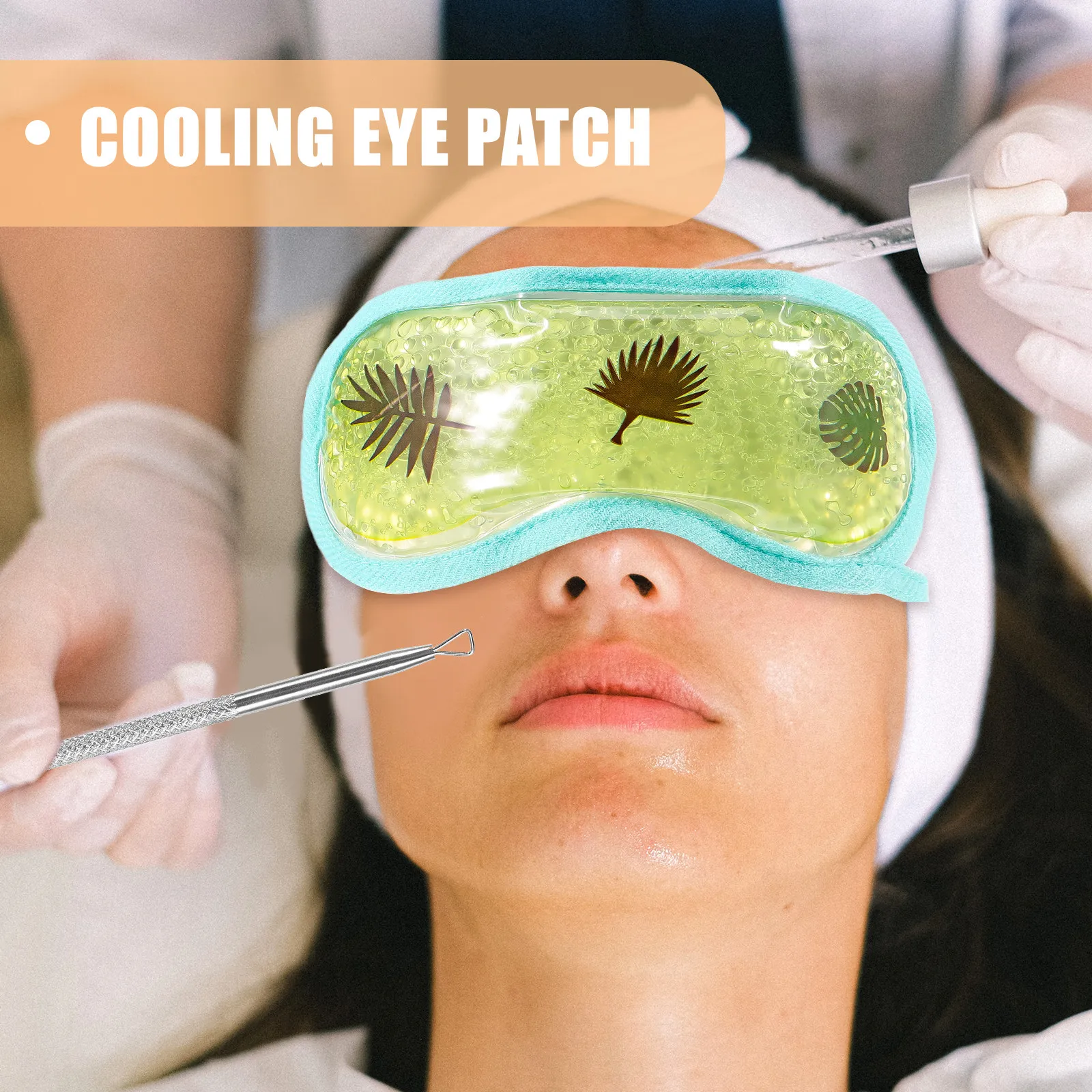 Gel Ice Eye Mask Cold Compress Cooling Mask for Eyes Puffy Eyes Relief Remove Swelling Dark Circles Eye