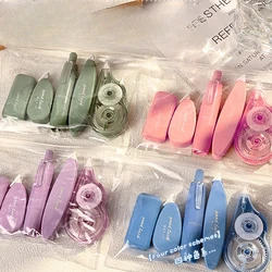 5Pcs/set Creative Gradient Color Correction Tape Set Simple Large Capacity Silent Coating Tape Student Correction Stationery