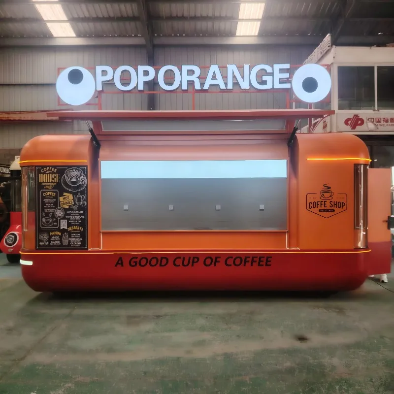 Customized Multi-functional Factory Direct Mobile Commodity Wholesale Retail Food Snack Coffee Boutique Cart