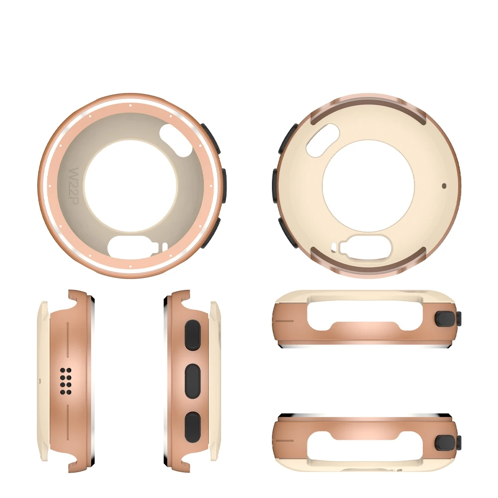 

For Garmin Venu 3S 41mm Smartwatch Metal Case Bezel Case Solid Color Replacement Hard Case