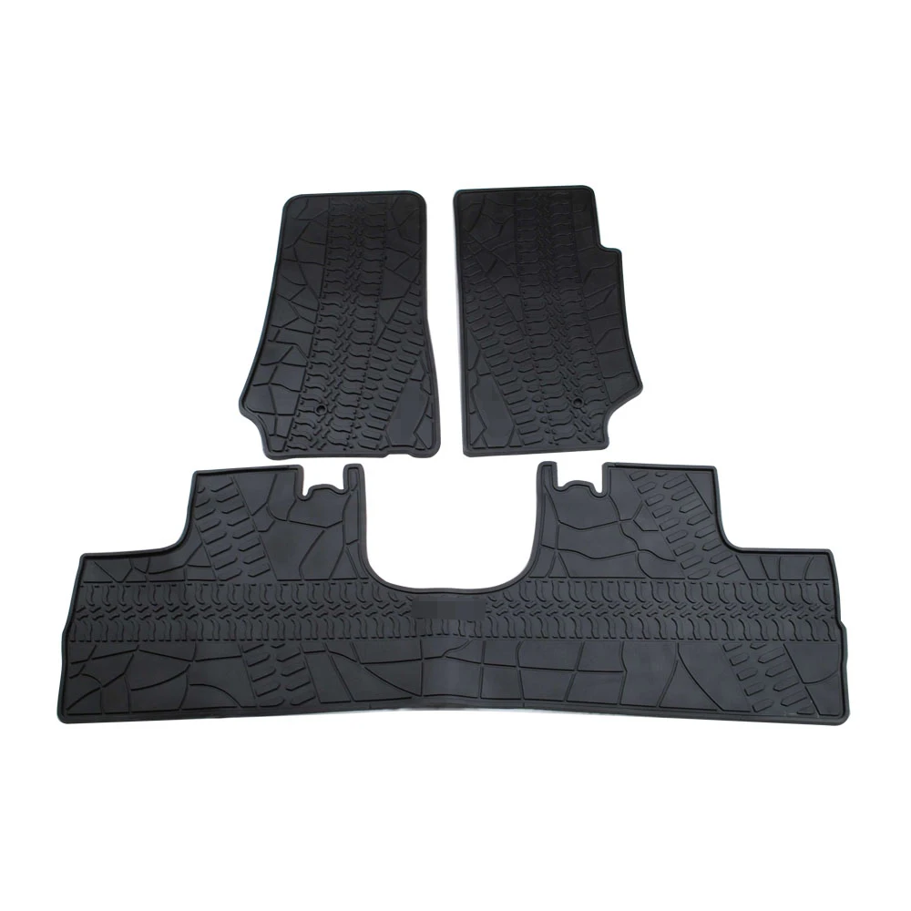 

4x4 Floor Mat Car Floor Rubber Mat For Jeep JK For For Wrangler 2012-2017