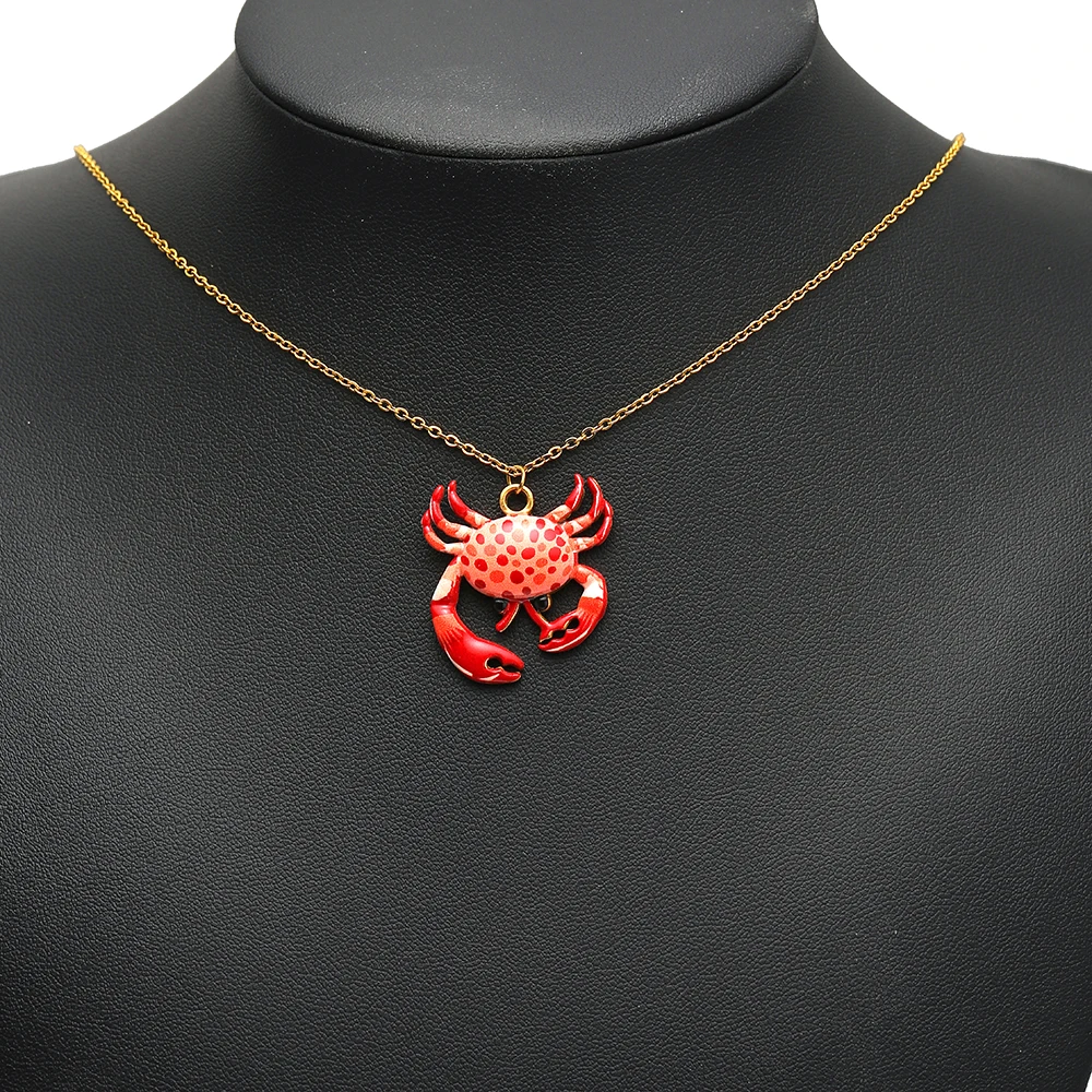 4 buah liontin kepiting berwar - Jewelry Making For Kids ulasan dan harga