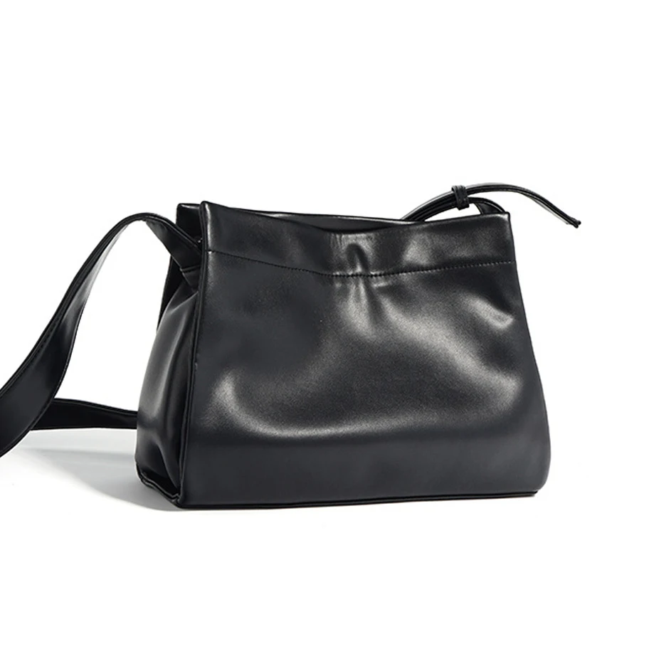 

2025 New Women's Genuine Leather Shoulder Bag Luxury Crossbody Tote Minimalist Designer Cross Body Purse for Women