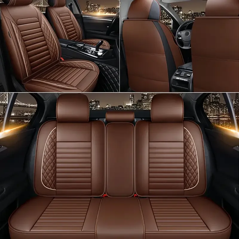 GM 5-seat car seat cover full set of luxury imitation leather waterproof front and rear seat cushion protector interior
