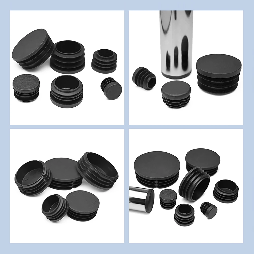 2-100 pièces rond en plastique obturateur embout 10mm- 140mm chaise Table pieds couverture Tube tuyau insérer bouchons bouchons bouchons bouchon rond