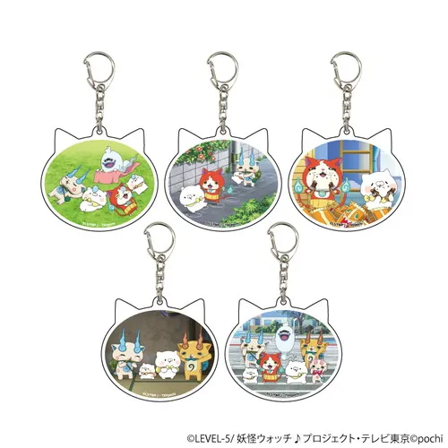 Anime Yo-kai Watch: Kids and the Lost City‌ Keychain Ornament Decorative Game Acrylic Pendant Keyring Jewelry friend Gift‌