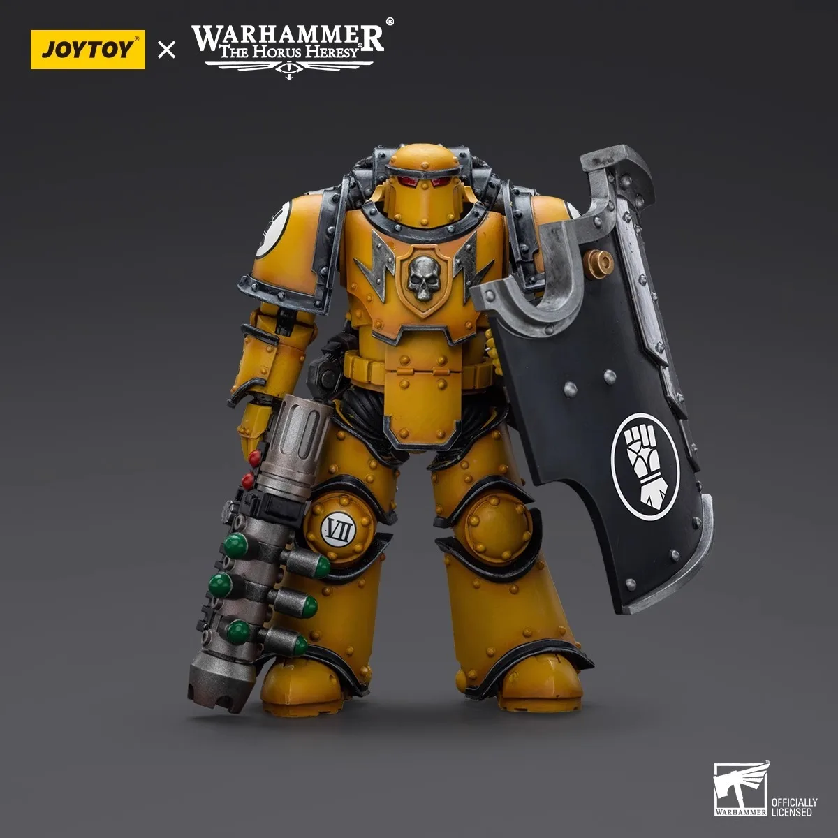 【Acessórios】Bonecos de Ação Joytoy Warhammer 1/18 Imperial Fists MkIII Breacher Legionaries Legion Breacher com Arma Graviton