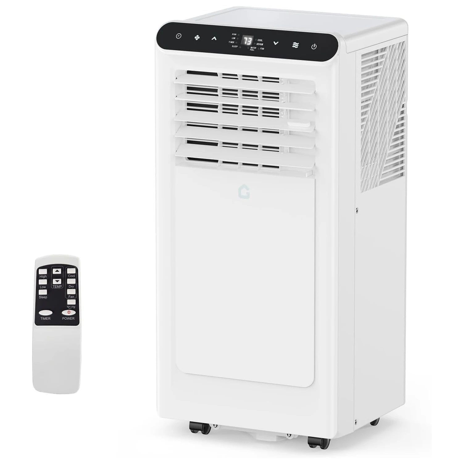 

10,000 BTU Portable Air Conditioners, Portable AC Unit for Room Up to 450 Sq.Ft, Cooling, Dehumidifier & Fan Modes, 2 Speeds, Remote Control,50 dB Quiet Operation,Floor Standing for Bedroom Apartment
