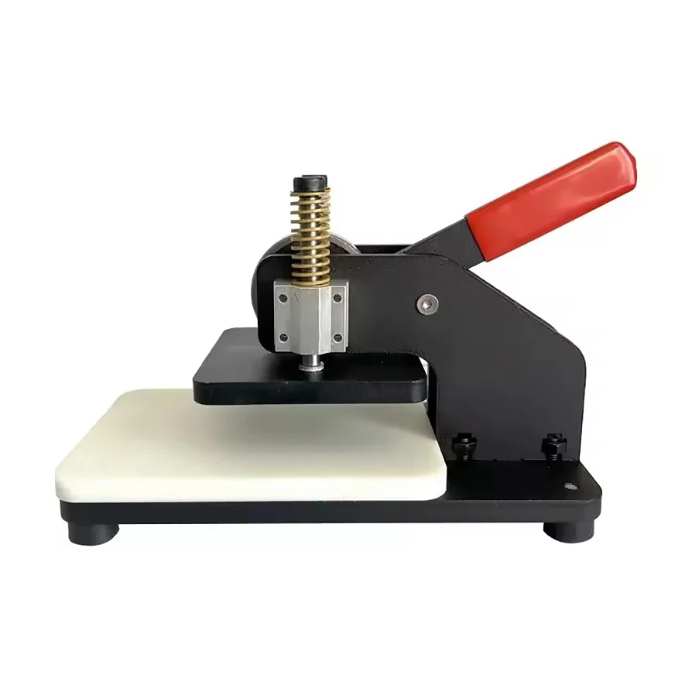 Knife Mold Stamper Cutter 120x120MM Max Force 1T DIY Leathercraft Tools Manual Leather Die-Cutting Machine Small Press Machine