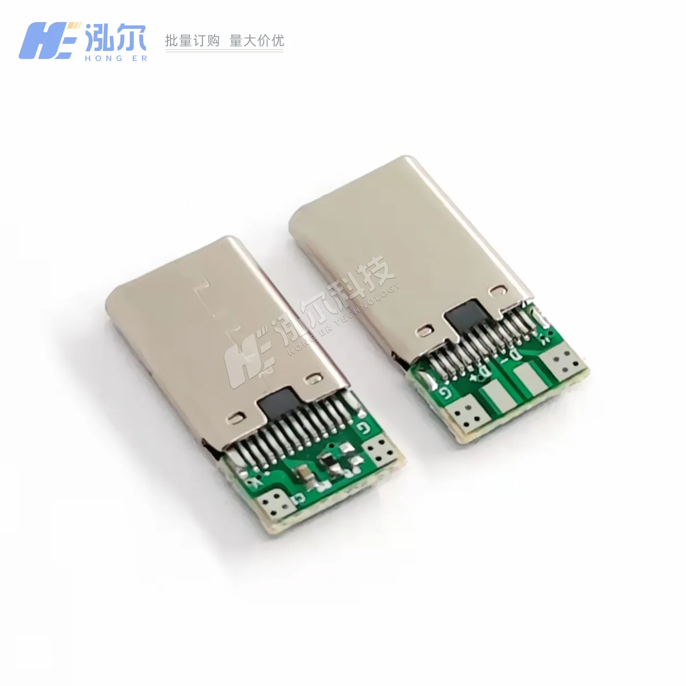 For Type c Male 24Pin Splint Riveted with Plate Male Shell Length 11.5MM Male USB Connector 24P
