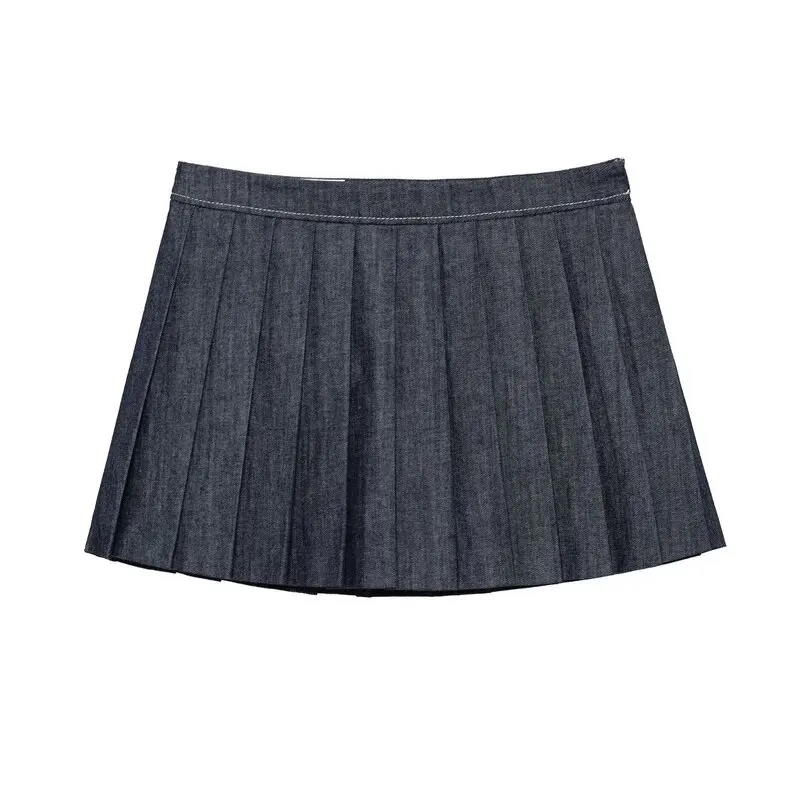 

Spring 2025 Women's Balloon Denim Pilot Jaet Skirt Set New Faionable Semi-Body Skirt Student orm Work Outfit