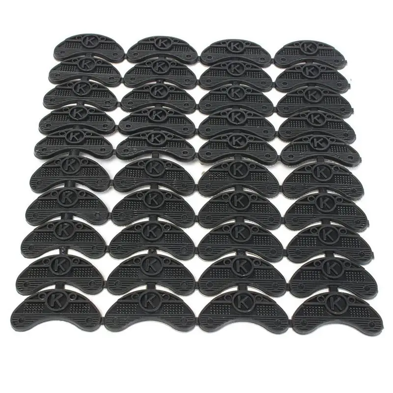 ABJA-160PCS 80-Pair Rubber Heel Savers Toe Plates Taps DIY Shoe Repair Pads Size:56 X 24 X 3.1MM