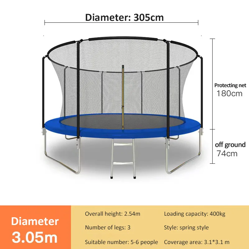 for16 ft trampoline outdoor adults kids jumping toys trampoline