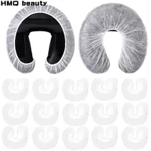 Fundas desechables para reposacabezas, funda de almohada elástica en forma de U, masaje no tejido, cubierta para cuna de descanso facial, herramienta de SPA de belleza