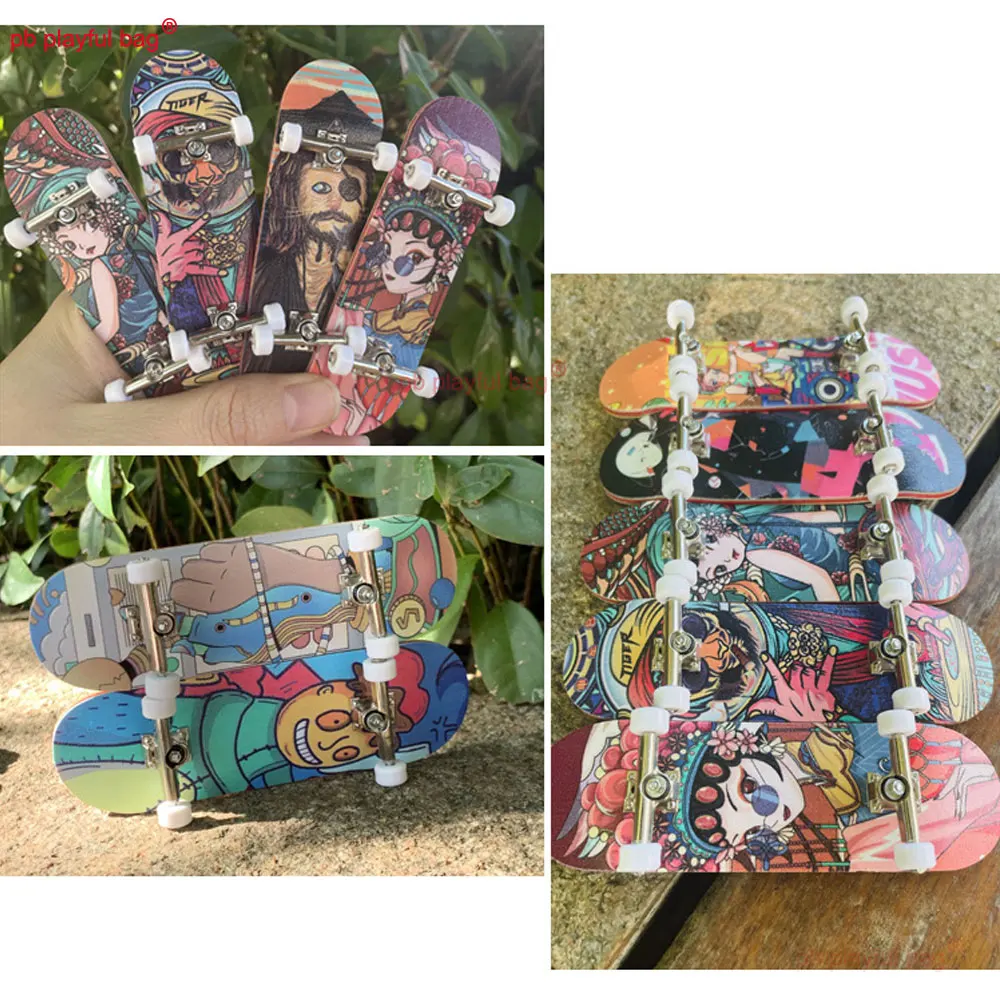 29*99mm Sport In Legno Dito Skate Boarding Legno di Acero Tastiera Novità Regali Per Feste Creativi Giocattolo Per Il Tempo Libero Per Bambini WG37