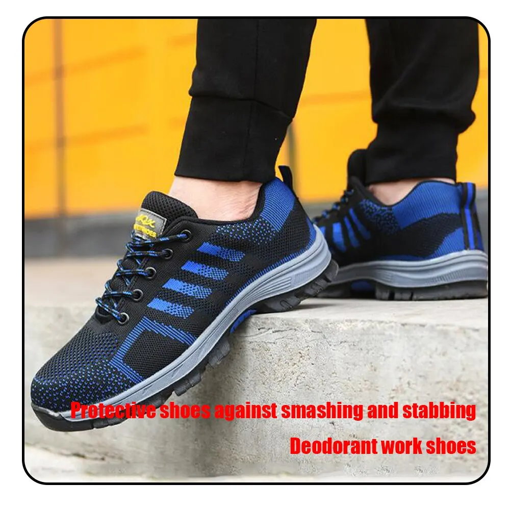 High Quality Unisex Indestructible Shoes Men and Women Steel Toe Cap Work Safety Shoes Puncture-Proof Boots Non Slip Sneakers