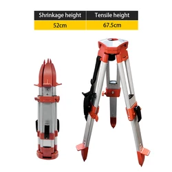 Telescopic Surveying Tripod Aluminum Light Duty For Auto Level