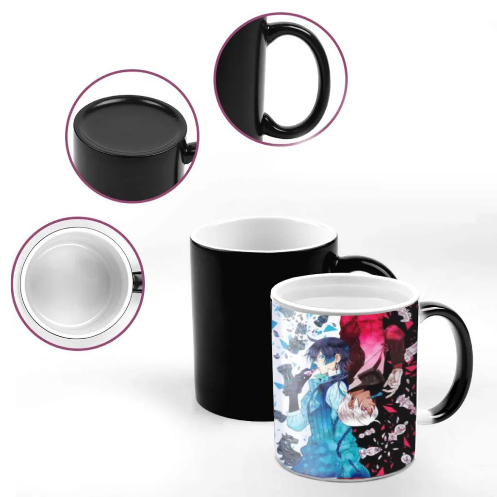 The Case Study of Vanitas Anime Movie Creativity Change Color Chang mug Ceramic mug Hot Coffee Cup Breakfast Cup mug Friend Gift