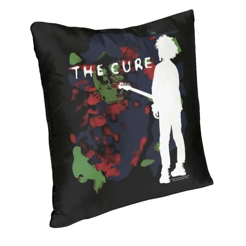 The Cure Alternative Rock Band Cushion Cover Double-sided Printing Floor Pillow Case Living Room Cool Pillowcase Home Decorative