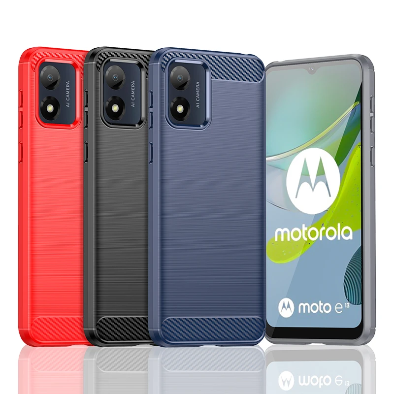 Para motorola moto e13 caso para motorola moto e13 capa escudo fundas capa silicone estilo de negócios capa do telefone para motorola e13