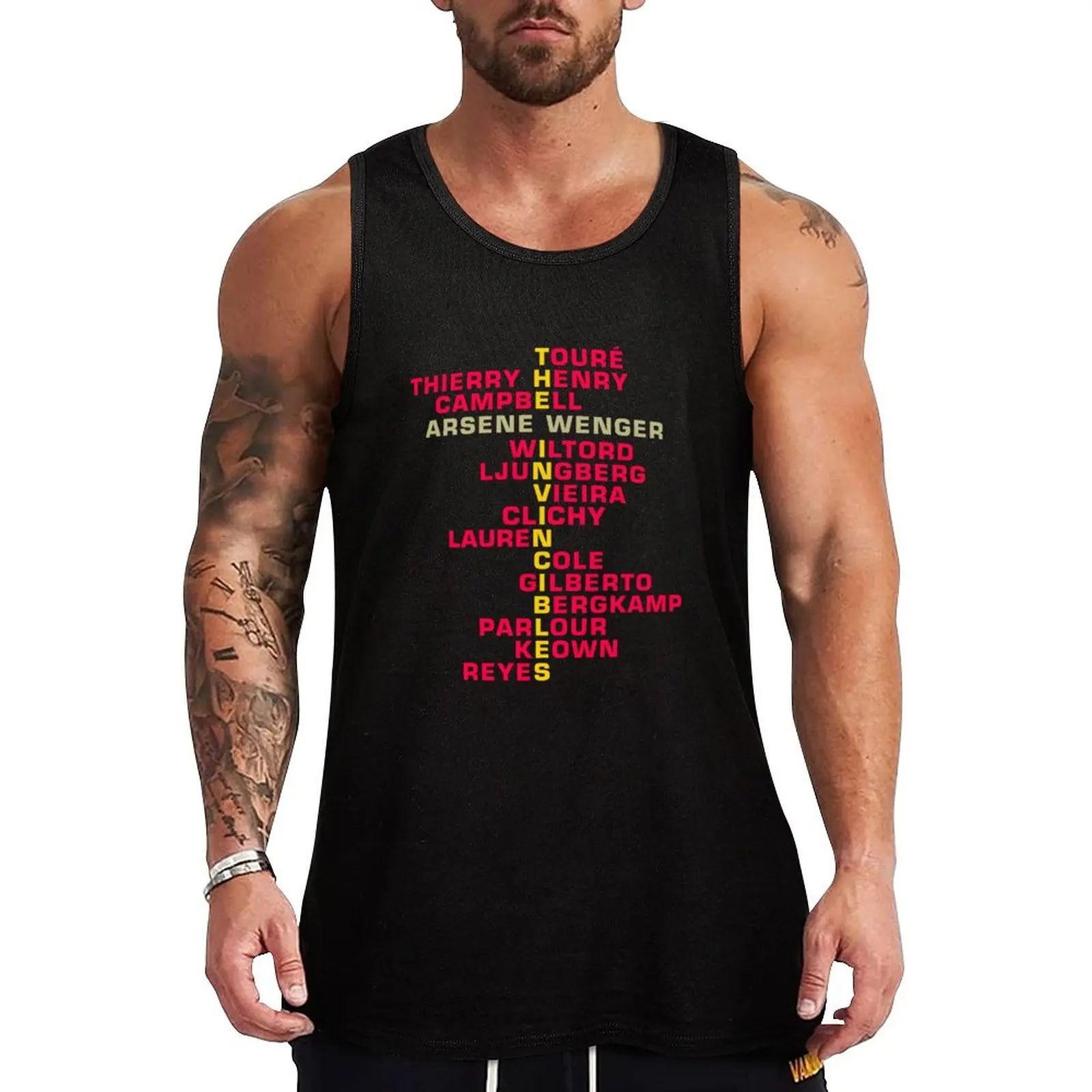 The Invincibles Arsenal 2004 Team - Arsenal Retro Tank Top t-shirt for men Men's gym t-shirts Men's gym