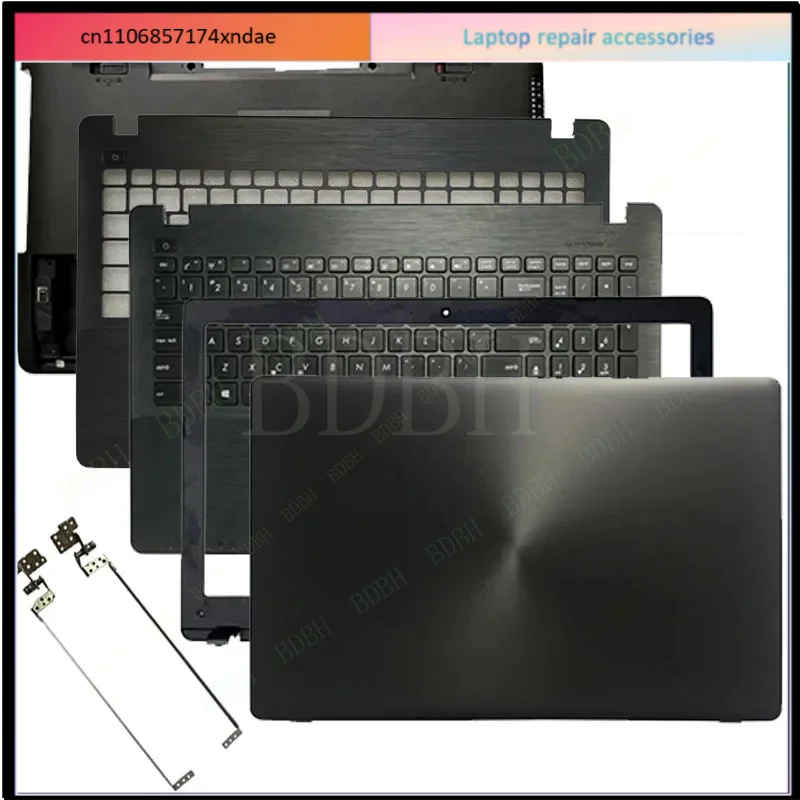 NEW For X550 X550C A550 F550 X550V Laptop LCD Back Cover Front Bezel Palmrest Bottom Case keyboard Hinges