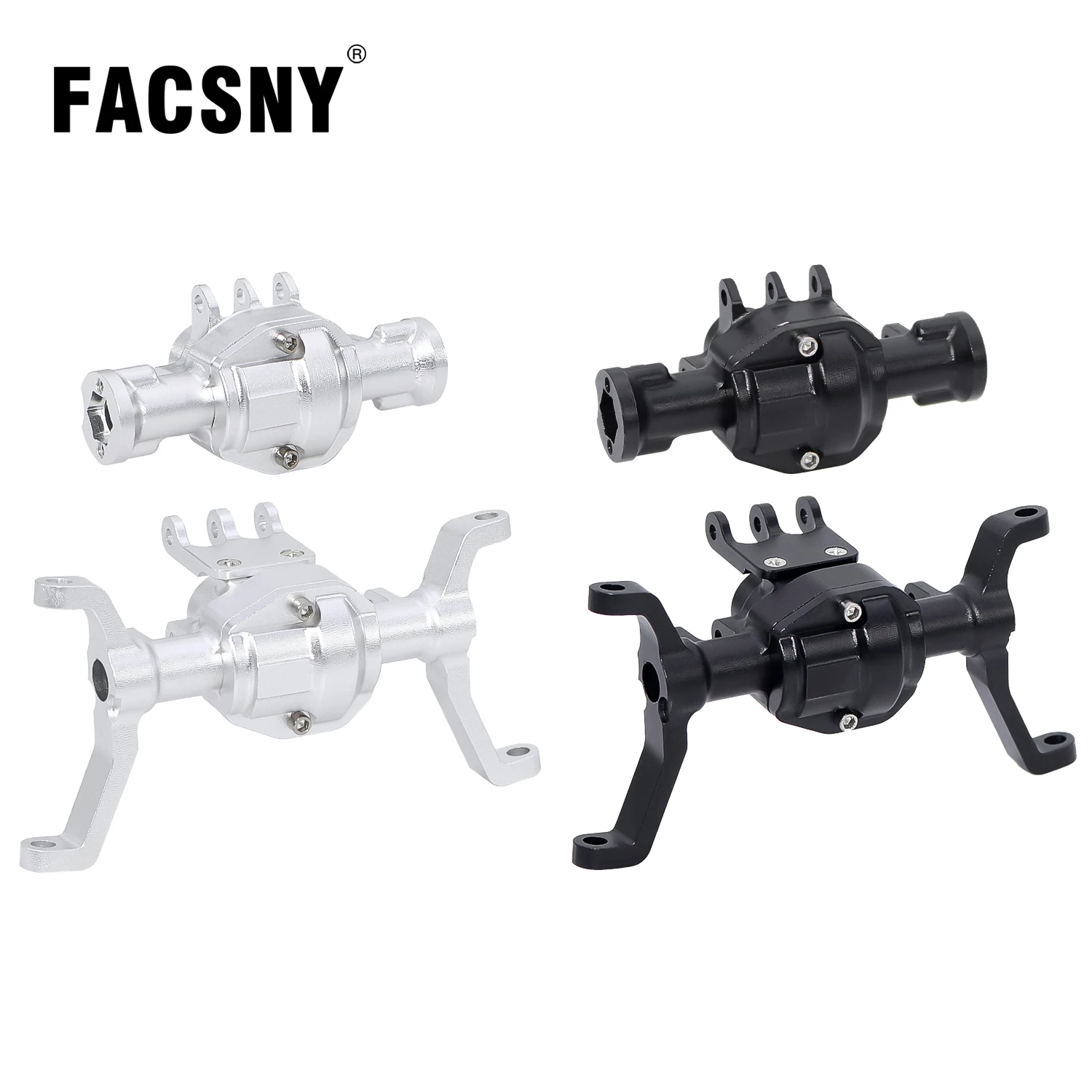 CNC Aluminum Front and Rear Portal Axle Housing Set For 1/18 RC Crawler RedCat Ascent-18 Ascent18 Metal Upgrade Part