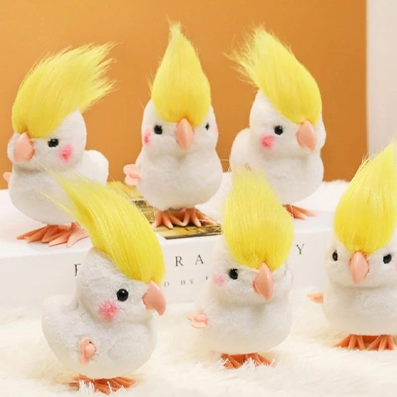 Juguete cuerda, Animal loro para niños, recuerdo fiesta, relleno bolsa regalos, juguete preescolar 15UB