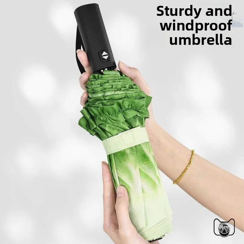 Creative Unique Cute Windproof Sunshade Umbrella for Women High Aesthetic Value UV Protection Sun Blocking Rain And Sun Dual ...