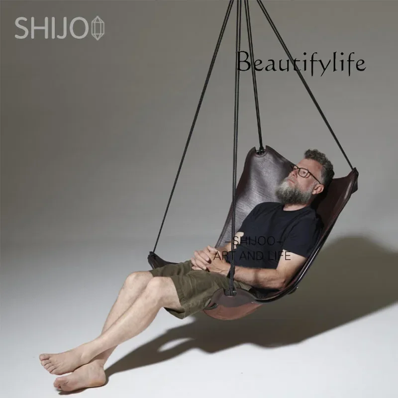 0 Italian Modern Simple Hanging Chair Villa Homestay Home Designer High-end Light Luxury Metal Personalized Swing Chair