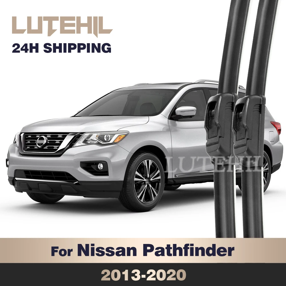 

Стеклоочиститель LUTEHIL для Nissan Pathfinder R52 2013-2020 2014 2015 2016 2017, передние щетки стеклоочистителя, лобовое стекло, 26 "+ 17"