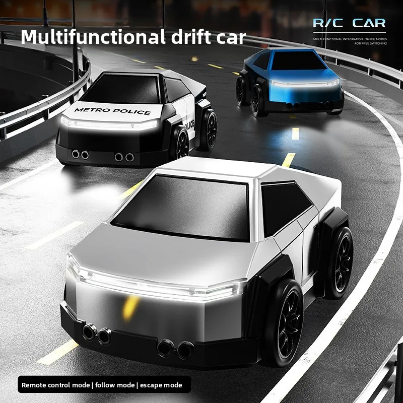 New remote control car desktop mini intelligent induction follow car spray drift decompression electric toy car