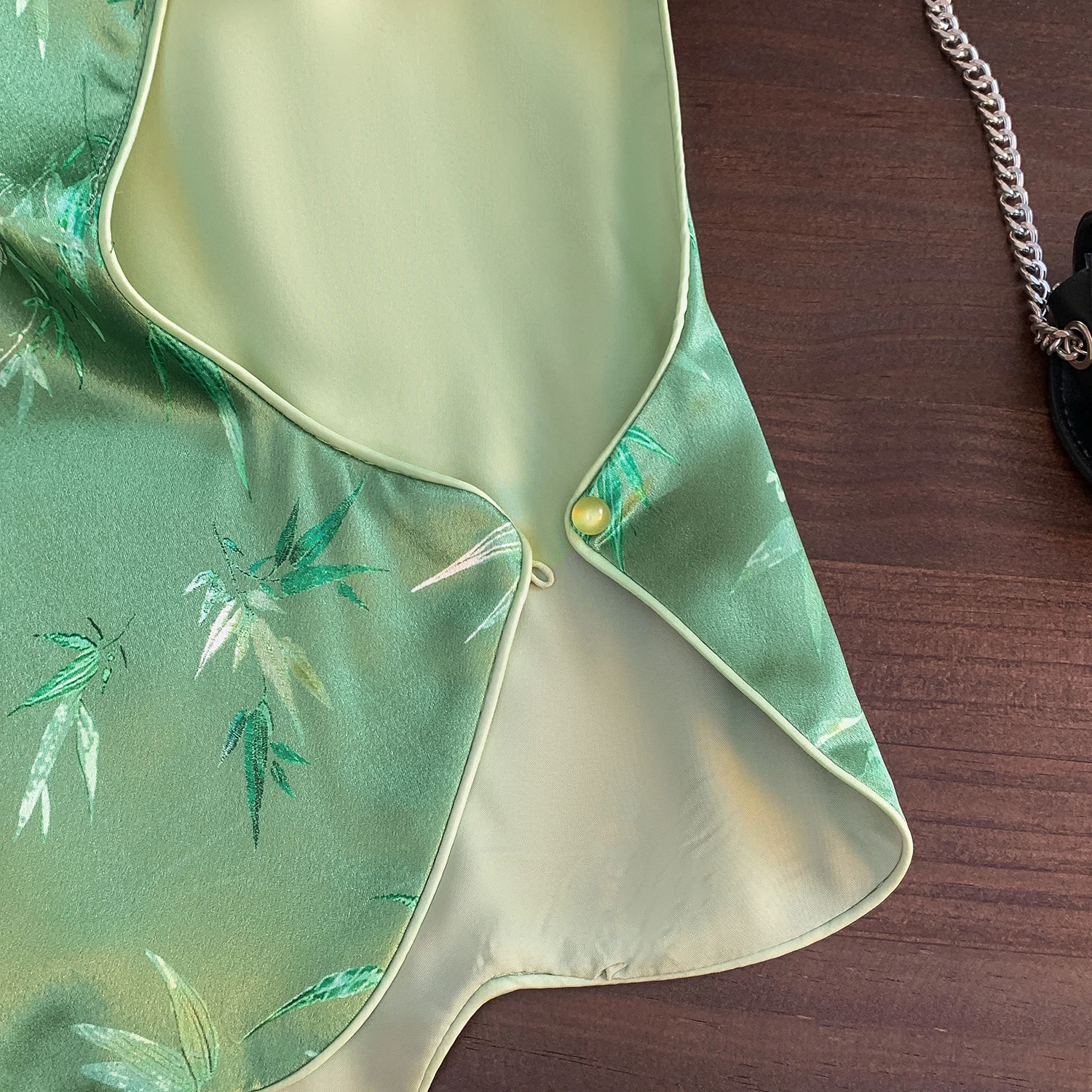 Nowa chińska kamizelka damska ze słomki bambusowej na wiosnę i lato, stójka, odzież wierzchnia, modna, elegancka.