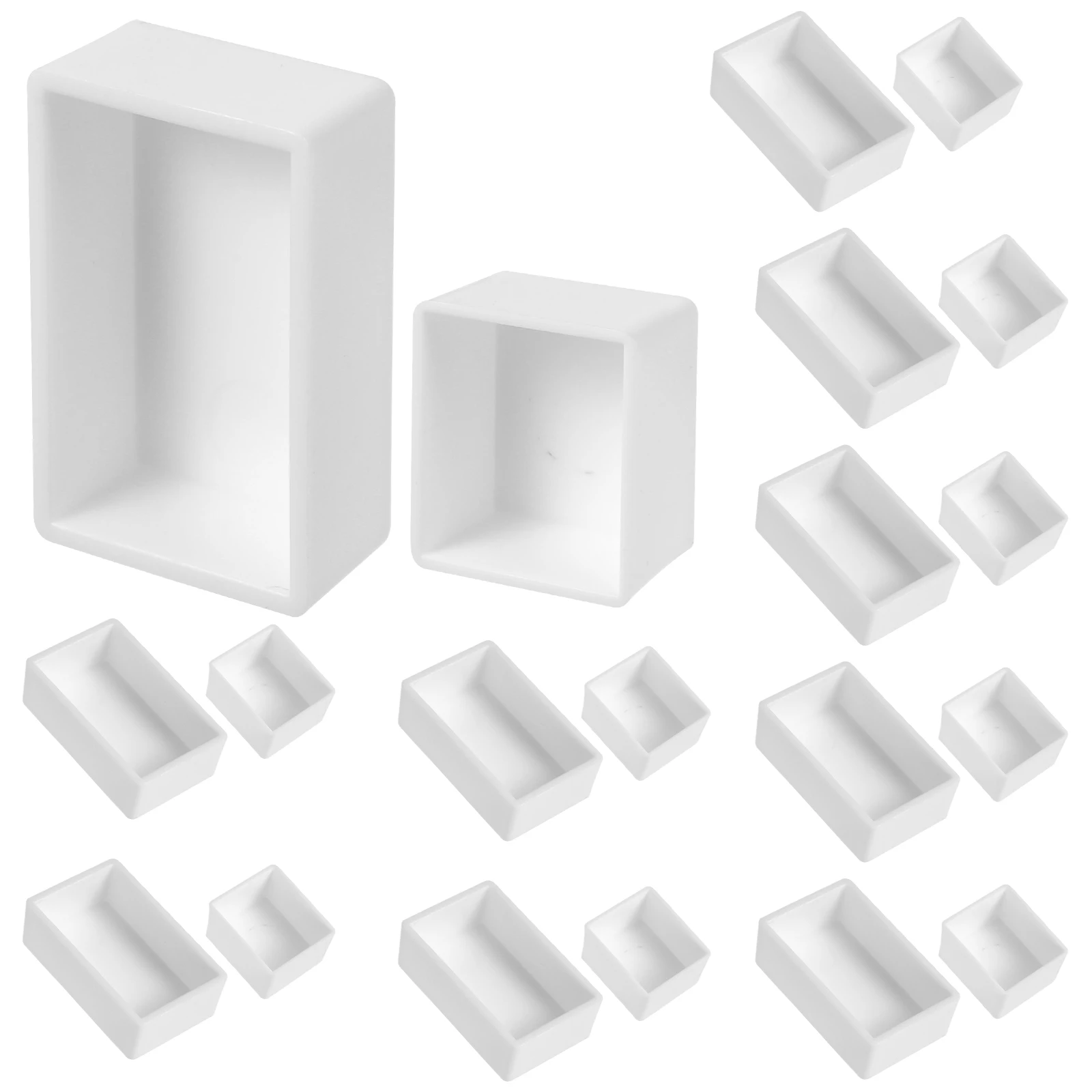 

Empty Watercolor Paint Pans Full Half DIY Plastic Tray Oils Baby Girl White Reusable Safe Durable Easy Clean Storage