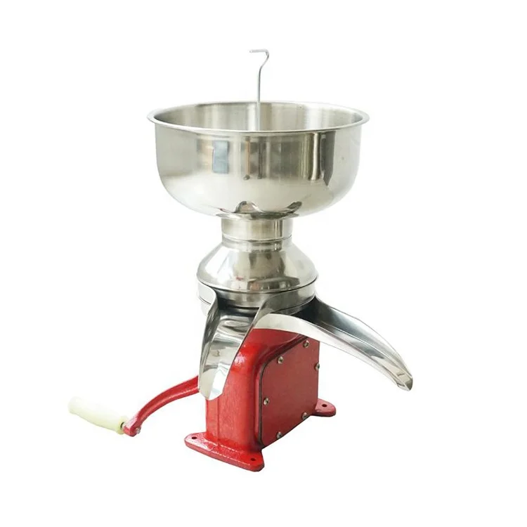 Manual Dairy Butter Fat Centrifugal Separating Machine 304 Stainless Steel Milk Skimmer Home Use Milk Cream Separator