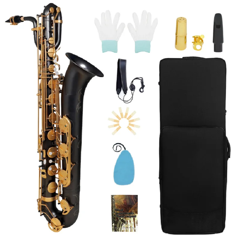 E-Flat Bass Saxophone, Brass Body, Balidon Band, Music Players