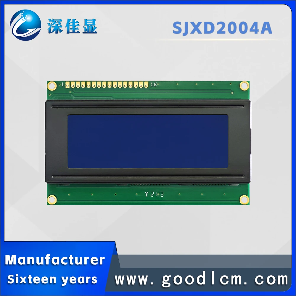 Russian language 20X4 character LCD dot matrix screen SJXD2004A STN Blue Negative industrial 20*4 digital LCM display module
