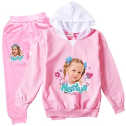 Russia Like Nastya Clothes Set Toddler Girls Cartoon Hoodies & Sweatshirts Pants 2pcs Sets Kids Outfits Junior Boys Sportsuits