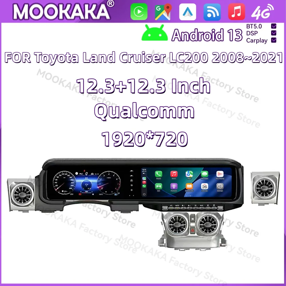 

Android Car Radio For Toyota Land Cruiser LC200 2008~2021 GPS Multimedia Player Navigation Car Stereo Receiver IPS Head Unit