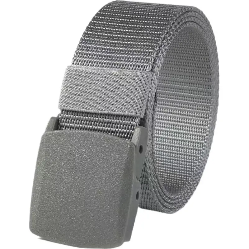 1/2 Stück Nylon-Canvas-Hüftgürtel für Herren, elastischer Gürtel, militärischer taktischer Schnallengürtel zum Wandern im Freien, Stretch-Gürtel mit Schnellverschluss – Detail 2