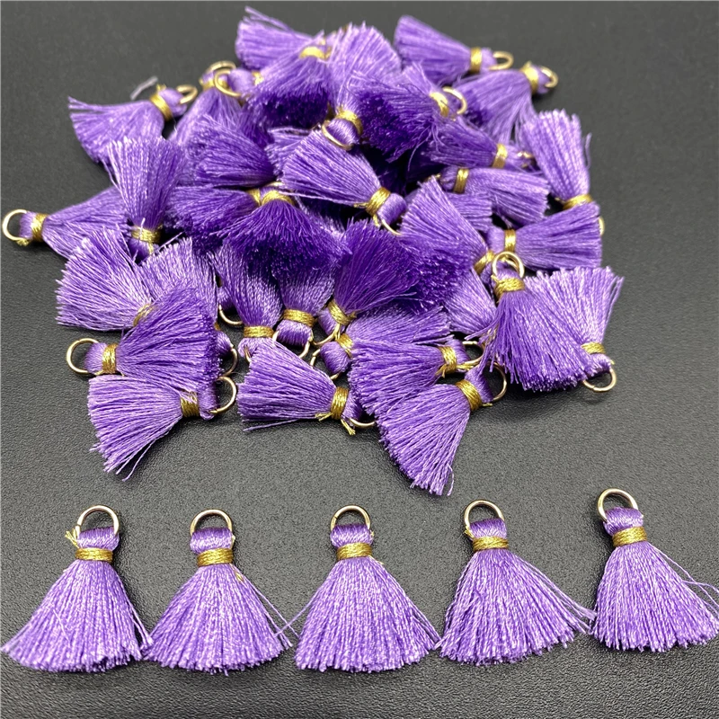 10pcs Polyester Trim Fringe Tassel Sewing Curtains Accessories DIY Keychain Cellphone Straps Pendant Tassels For jewelry Making