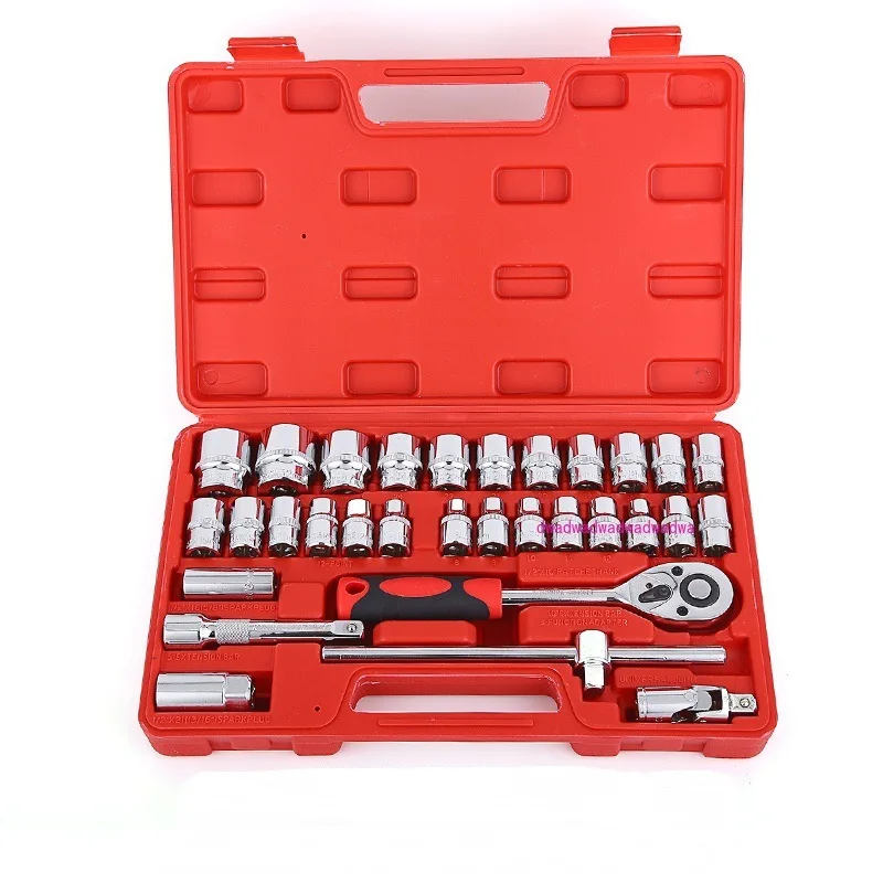 1/2 Dafei 32-piece sleeve wrench set auto repair tool 8-32 hardware maintenance toolbox