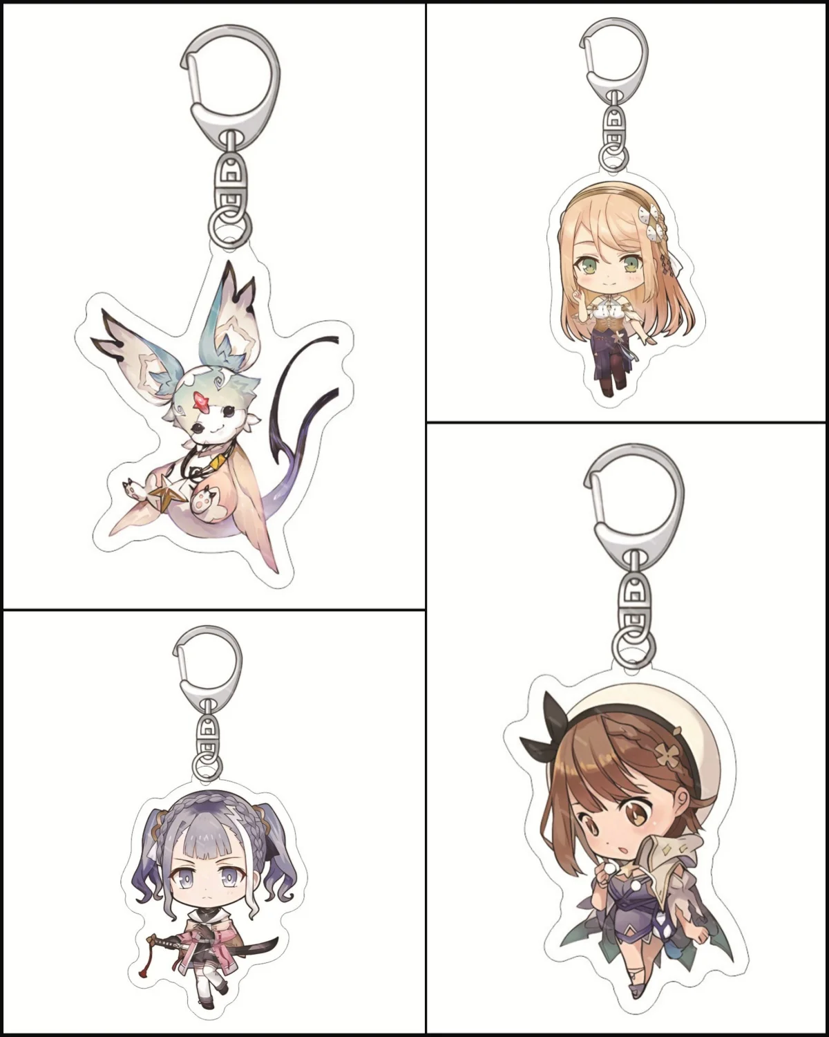 Hot Anime Atelier Ryza：Ever Darkness&the Secret Hideout with Bonus Acrylic Keychains Figures Cosplay Fans friend Gifts