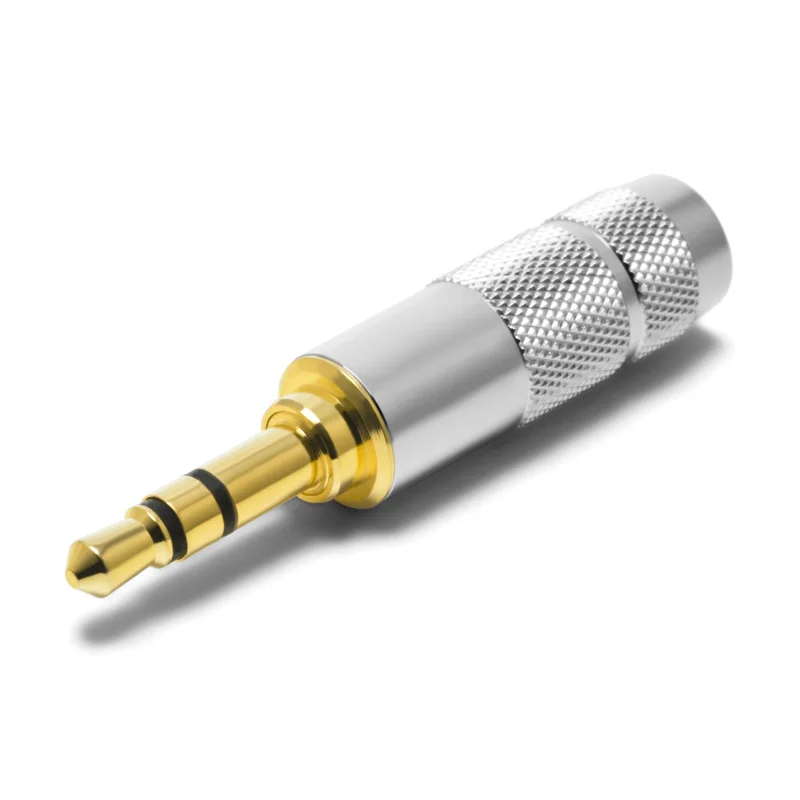 New Oyaide 3.5mm pair recording cable with 3 earphone plugs, gold-plated and rhodium plated, fever grade